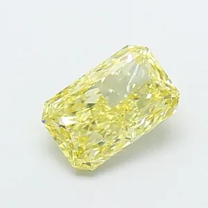 1.03ct RADIANT Fancy Intense Yellow VS2 Coloured Lab diamond