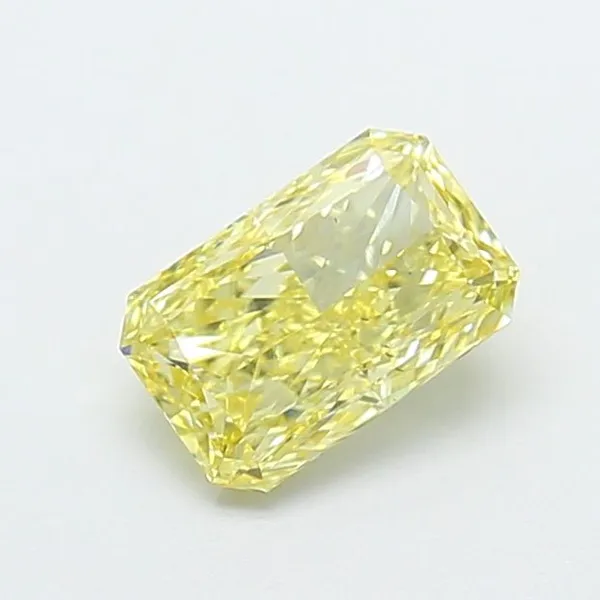 1.03ct RADIANT Fancy Intense Yellow VS2 Coloured Lab diamond