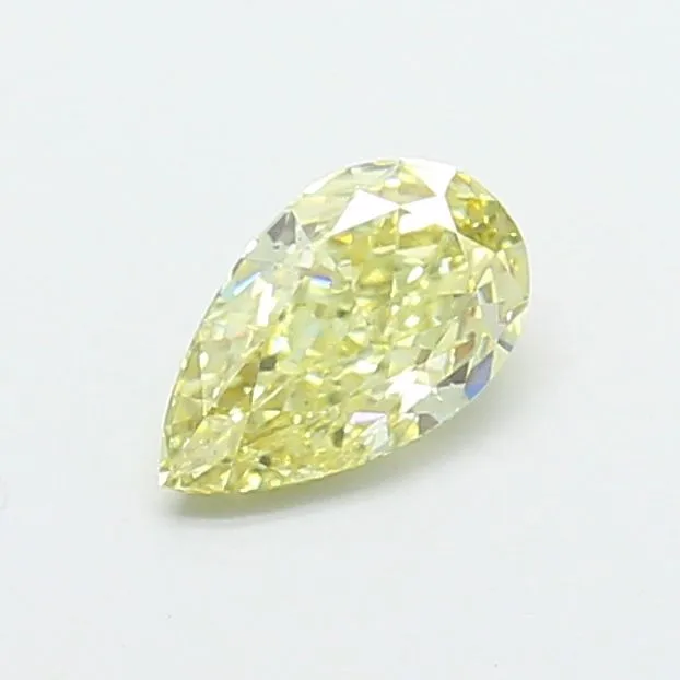 0.80ct PEAR Fancy Yellow VS2 Coloured Lab diamond