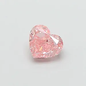 0.64ct HEART Fancy Intense Pink SI1 Coloured Lab diamond