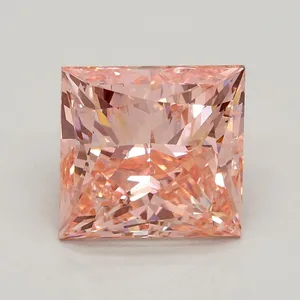 3.01ct PRINCESS Fancy Intense Pink SI1 Coloured Lab diamond