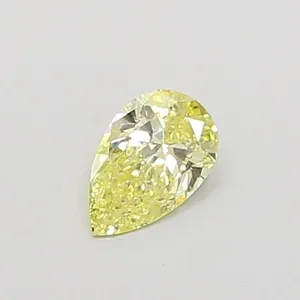 0.33ct PEAR Fancy Yellow VS1 Coloured Lab diamond