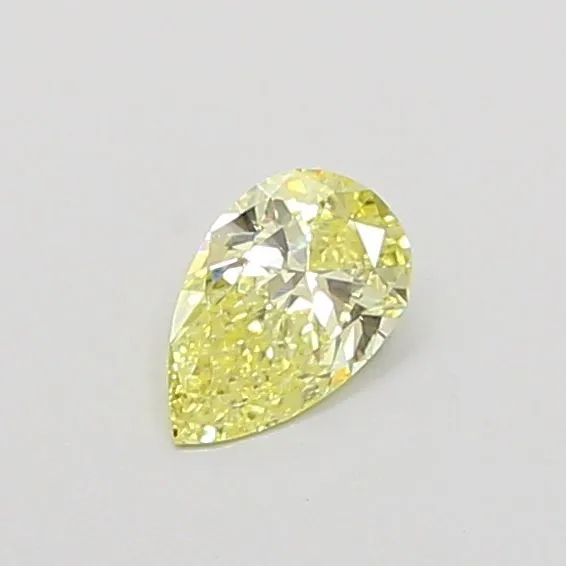 0.33ct PEAR Fancy Yellow VS1 Coloured Lab diamond