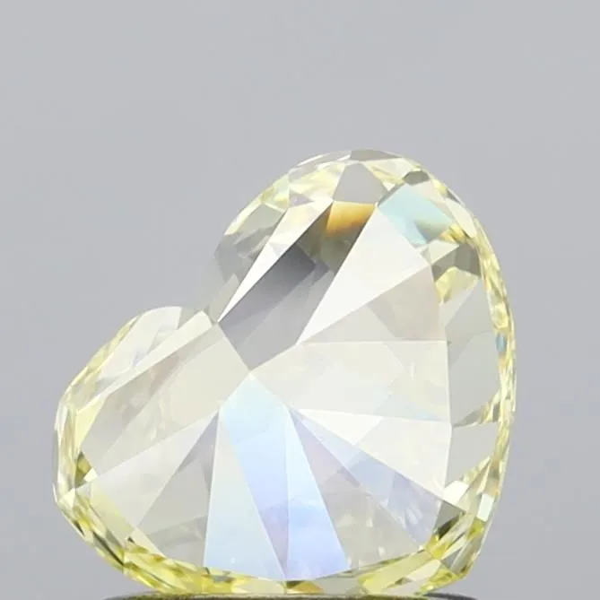 1.01ct HEART Fancy Intense Yellow VVS2 Coloured Lab diamond