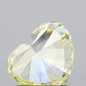 1.01ct HEART Fancy Intense Yellow VVS2 Coloured Lab diamond