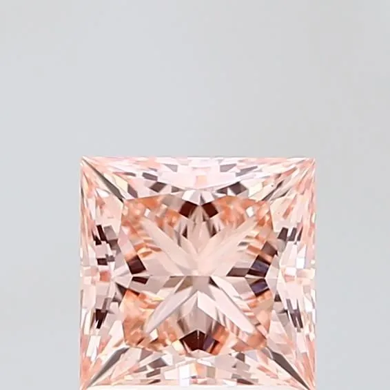 1.43ct PRINCESS Fancy Intense Pink VS1 Coloured Lab diamond