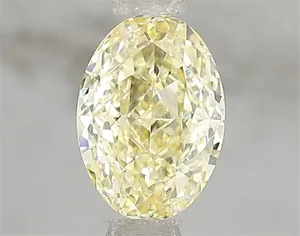 1.05ct OVAL Fancy Intense Yellow VS1 Coloured Lab diamond