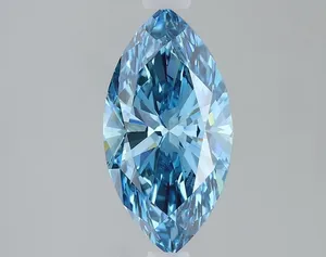 1.54ct MARQUISE Fancy Vivid Blue VS2 Coloured Lab diamond