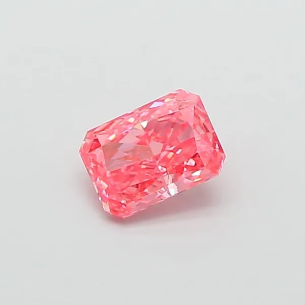 1.18ct RADIANT Fancy Vivid Pink VS1 Coloured Lab diamond