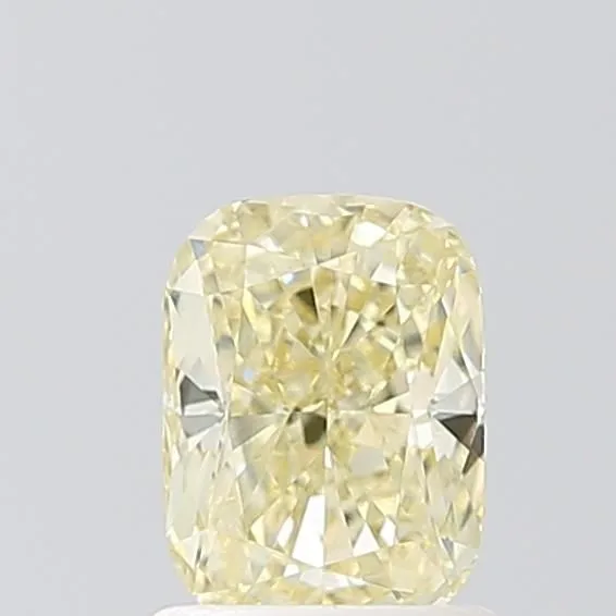 1.09ct CUSHION Fancy Light Yellow VVS2 Coloured Lab diamond