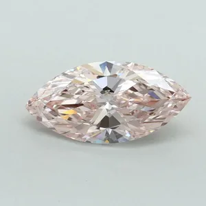 1ct MARQUISE Fancy Intense Pink VS1 Coloured Lab diamond