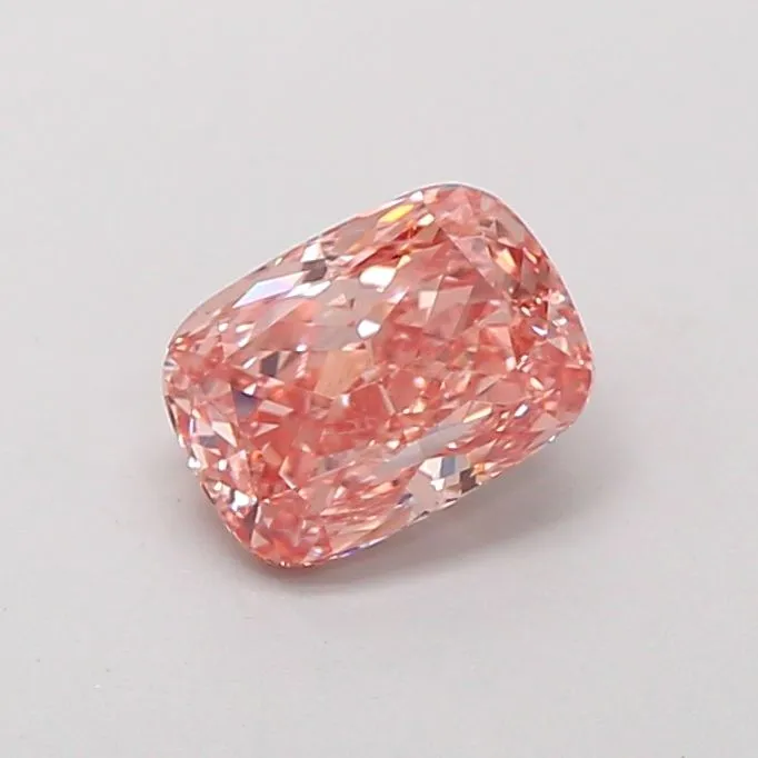 1.04ct CUSHION Fancy Vivid Pink VS1 Coloured Lab diamond