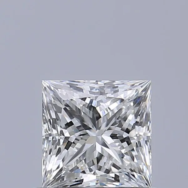 0.6ct PRINCESS E VVS2 Natural diamond