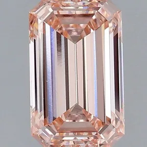 1.51ct EMERALD Fancy Intense Pink VS1 Coloured Lab diamond