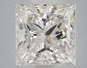 1.6ct PRINCESS Fancy Vivid Blue VS1 Coloured Lab diamond