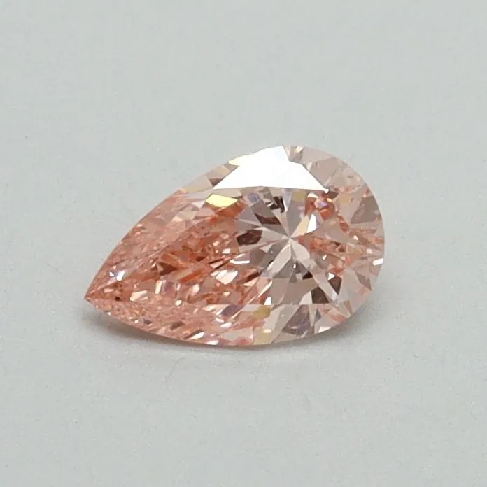 0.30ct PEAR Fancy Vivid Pink VS1 Coloured Lab diamond