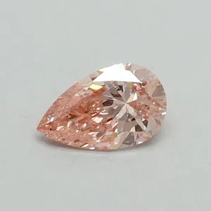 0.3ct PEAR Fancy Vivid Pink VS1 Coloured Lab diamond