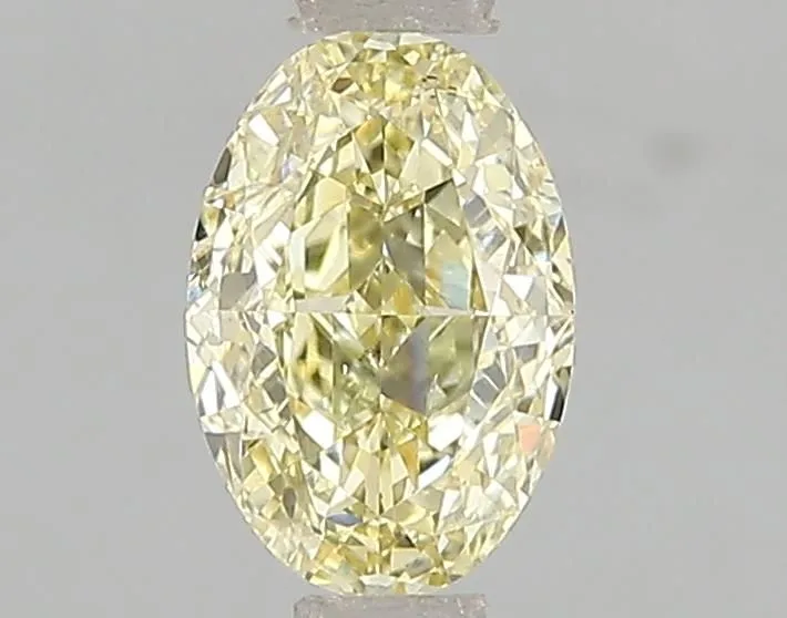 1.00ct OVAL Fancy Intense Yellow VS2 Coloured Lab diamond