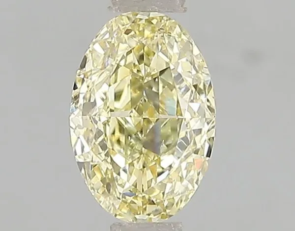 1ct OVAL Fancy Intense Yellow VS2 Coloured Lab diamond