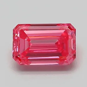 1.05ct EMERALD Fancy Vivid Pink VVS2 Coloured Lab diamond