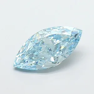 1.43ct MARQUISE Fancy Vivid Blue VVS2 Coloured Lab diamond