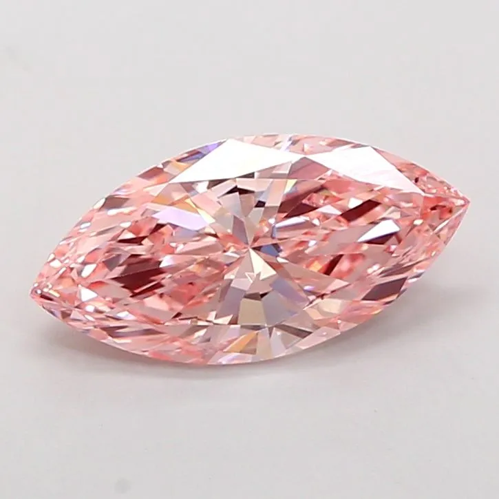 3.00ct MARQUISE Fancy Vivid Pink VS2 Coloured Lab diamond