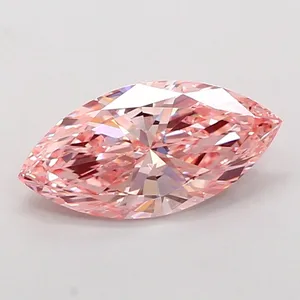 3ct MARQUISE Fancy Vivid Pink VS2 Coloured Lab diamond