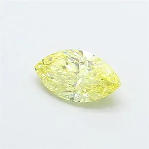 1.51ct MARQUISE Fancy Intense Yellow VS1 Coloured Lab diamond
