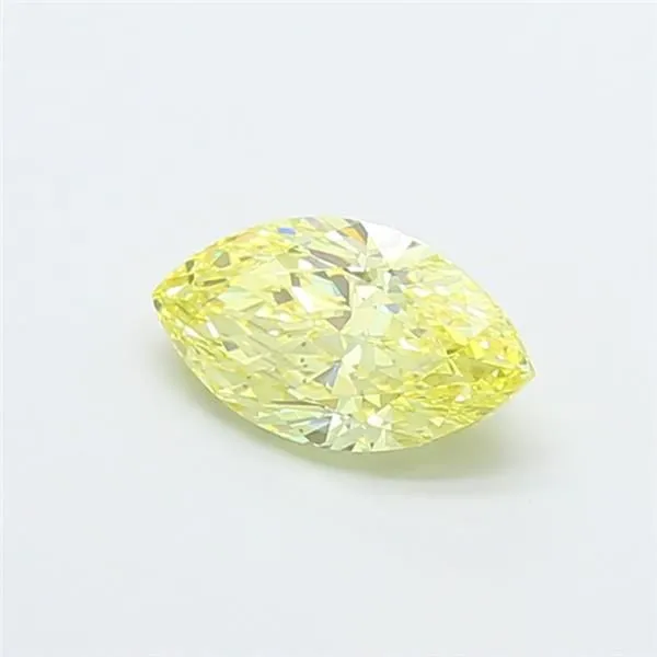 1.51ct MARQUISE Fancy Intense Yellow VS1 Coloured Lab diamond