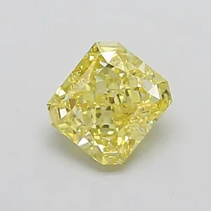 1.39ct RADIANT Fancy Intense Yellow VS1 Coloured Lab diamond