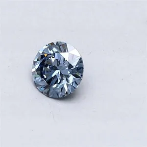 0.3ct ROUND Fancy Vivid Blue VS2 Coloured Lab diamond