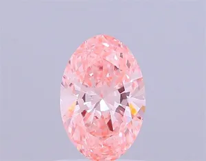 1ct OVAL Fancy Vivid Pink VS1 Coloured Lab diamond