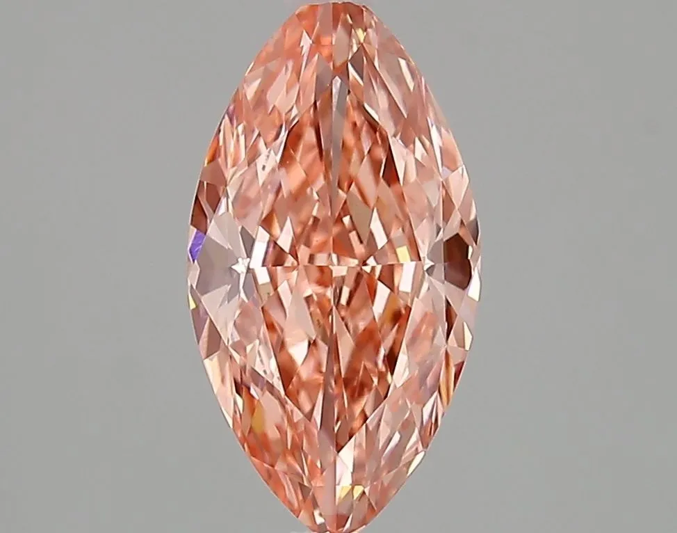 1.91ct MARQUISE Fancy Vivid Pink VVS2 Coloured Lab diamond