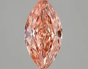 1.91ct MARQUISE Fancy Vivid Pink VVS2 Coloured Lab diamond