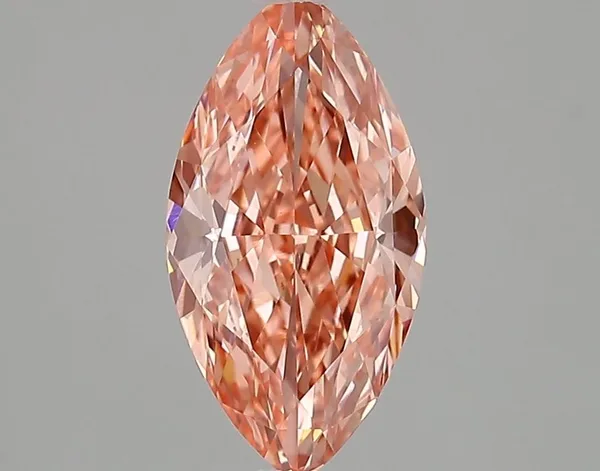 1.91ct MARQUISE Fancy Vivid Pink VVS2 Coloured Lab diamond