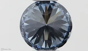 0.3ct ROUND Fancy Vivid Blue VS2 Coloured Lab diamond