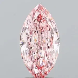 2.24ct MARQUISE Fancy Intense Pink VVS2 Coloured Lab diamond
