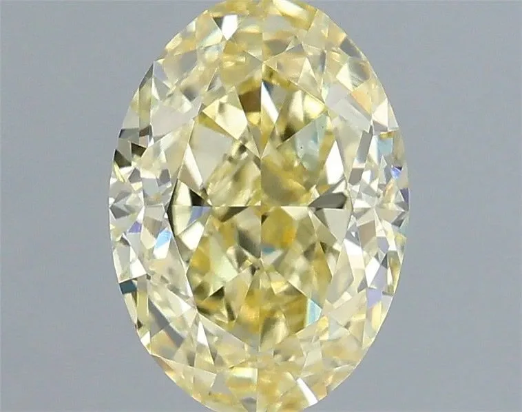1.04ct OVAL Fancy Intense Yellow VS1 Coloured Lab diamond