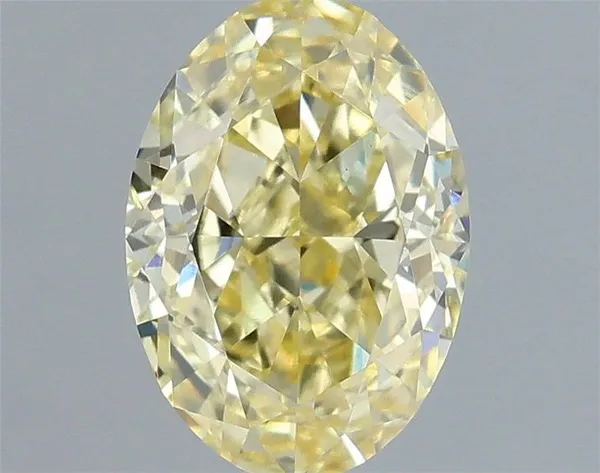 1.04ct OVAL Fancy Intense Yellow VS1 Coloured Lab diamond