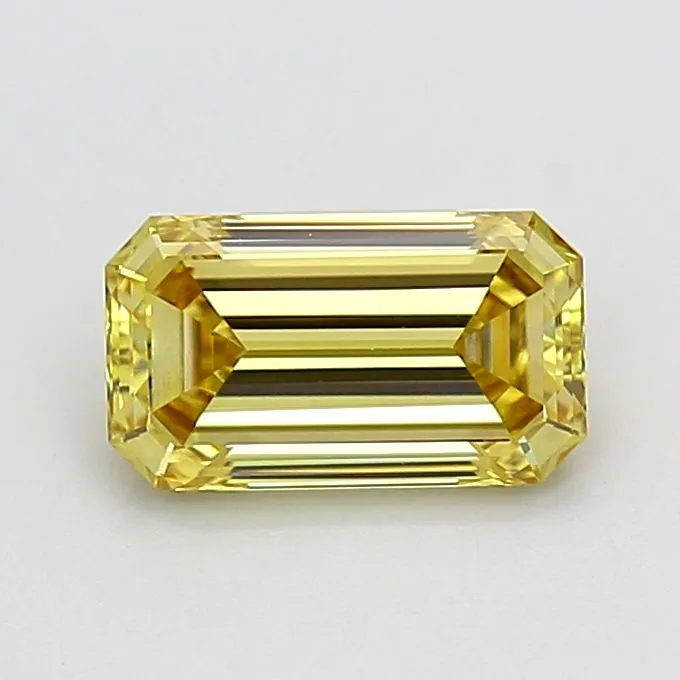 1.08ct EMERALD Fancy Brownish Yellow VS1 Coloured Lab diamond
