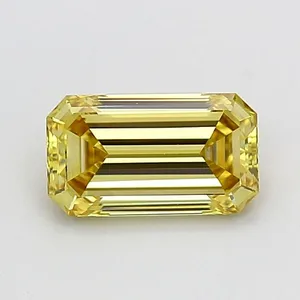 1.08ct EMERALD Fancy Brownish Yellow VS1 Coloured Lab diamond