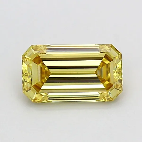 1.08ct EMERALD Fancy Brownish Yellow VS1 Coloured Lab diamond