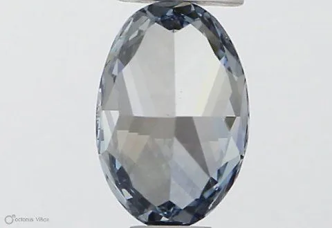0.31ct OVAL Fancy Vivid Blue VS1 Coloured Lab diamond