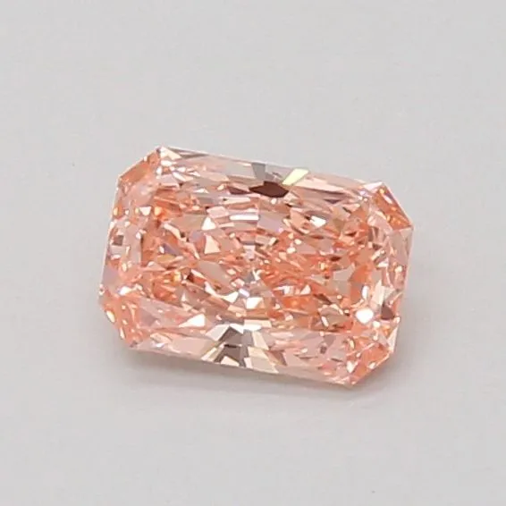 0.5ct RADIANT Fancy Vivid Pink VVS2 Coloured Lab diamond