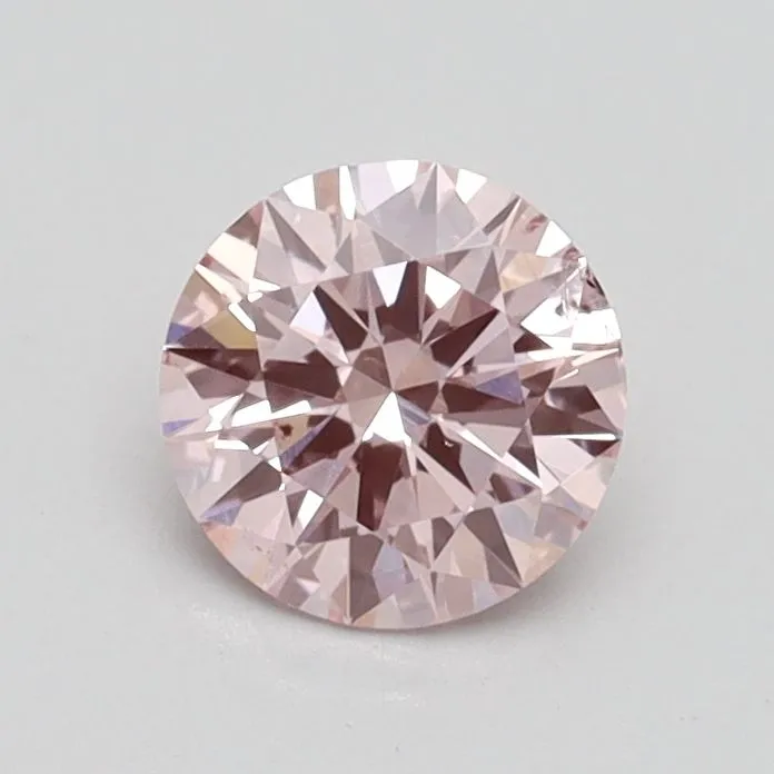 0.65ct ROUND Fancy Intense Pink SI2 Coloured Lab diamond