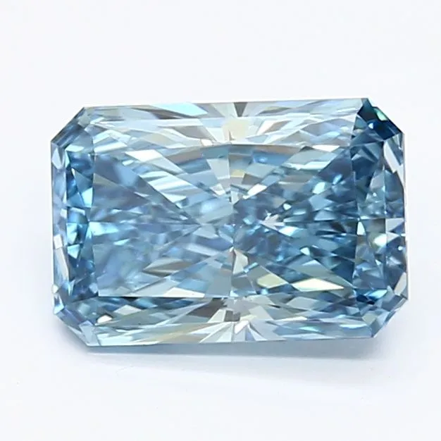 1.35ct RADIANT Fancy Vivid Blue VS1 Coloured Lab diamond