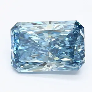 1.35ct RADIANT Fancy Vivid Blue VS1 Coloured Lab diamond