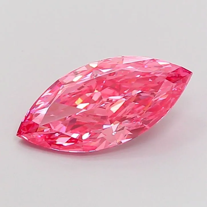 2.20ct MARQUISE Fancy Vivid Pink VVS2 Coloured Lab diamond
