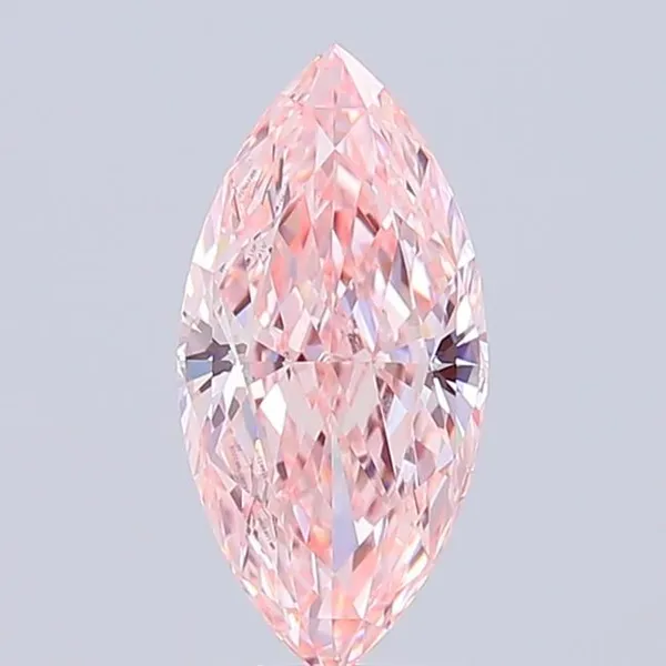 2.04ct MARQUISE Fancy Vivid Pink VVS2 Coloured Lab diamond