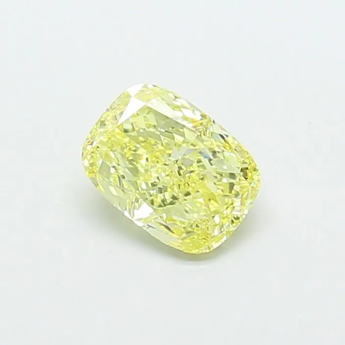 1.20ct CUSHION Fancy Intense Yellow VVS2 Coloured Lab diamond